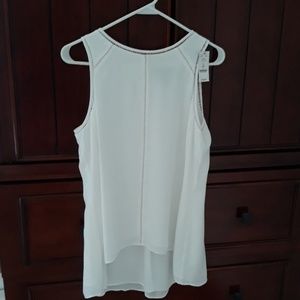 White House Black Market silk sleeveless top small